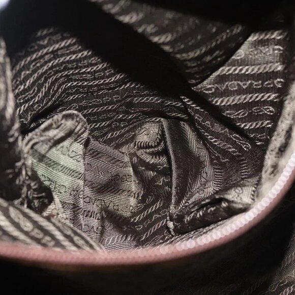 PRADA Tote Bag Nylon Brown Auth - Picture 12 of 16